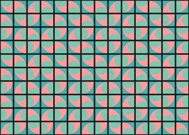 Soyut geometrik hesaplama deseni, vektör illüstrasyonu