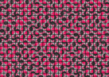 Soyut geometrik hesaplama deseni, vektör illüstrasyonu    