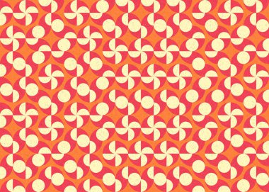 Soyut geometrik hesaplama deseni, vektör illüstrasyonu    