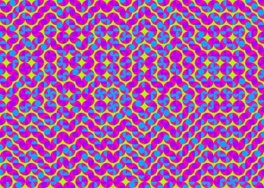 Soyut Geometrik Desen üretken hesaplama sanatı çizimi 