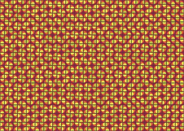 Soyut Geometrik Desen üretken hesaplama sanatı çizimi 