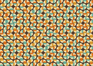 Soyut renkli geometrik desen vektör sanat çizimi