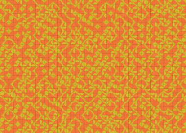 Soyut Geometrik Desen üretken hesaplama sanatı çizimi 