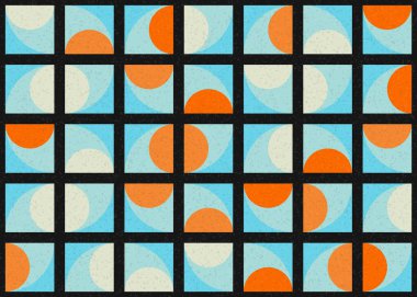 Soyut Geometrik Desen üretken hesaplama sanatı çizimi 