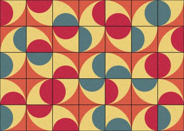 Soyut Geometrik Desen üretken hesaplama sanatı çizimi