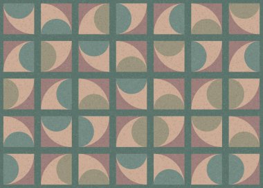 Soyut Geometrik Desen üretken hesaplama sanatı çizimi 