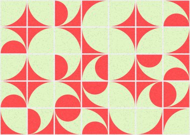 Soyut renkli geometrik desen vektör sanat çizimi