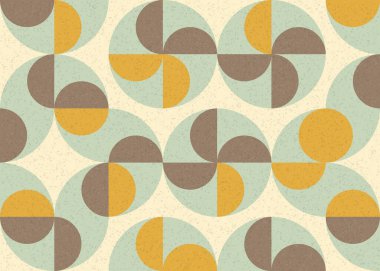 Soyut renkli geometrik desen vektör sanat çizimi