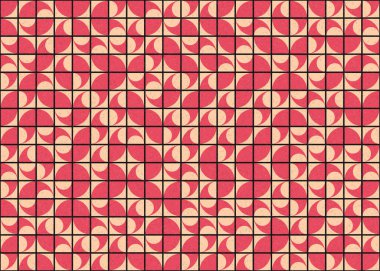 Soyut Geometrik Desen üretken hesaplama sanatı çizimi 