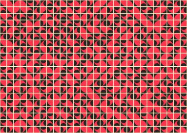 Soyut renkli geometrik desen vektör sanat çizimi