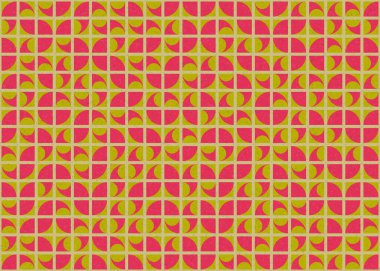 Soyut Geometrik Desen üretken hesaplama sanatı çizimi 