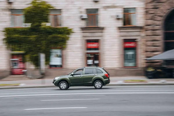 Ukraine Kiew Juni 2021 Grüner Lifan X60 Auf Der Straße — Stockfoto