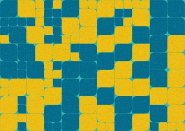 Soyut Geometrik Desen üretken hesaplama sanatı çizimi 