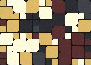 Soyut Geometrik Desen üretken hesaplama sanatı çizimi 