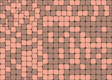 Soyut Geometrik Desen üretken hesaplama sanatı çizimi 