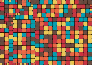 Soyut Geometrik Desen Üretken hesaplama sanatı, vektör illüstrasyonu