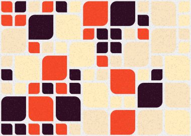 Soyut Geometrik Desen üretken hesaplama sanatı çizimi 