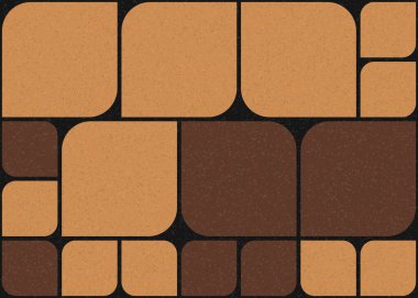 Soyut Geometrik Desen üretken hesaplama sanatı çizimi