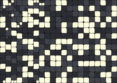 Soyut Geometrik Desen Üretken hesaplama sanatı, vektör illüstrasyonu