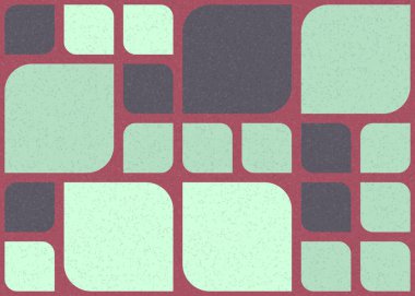 Soyut Geometrik Desen Üretken hesaplama sanatı, vektör illüstrasyonu