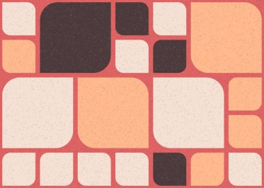 Soyut Geometrik Desen Üretken hesaplama sanatı, vektör illüstrasyonu