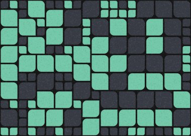 Soyut Geometrik Desen üretken hesaplama sanatı çizimi 