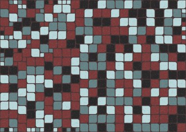 Soyut Geometrik Desen Üretken hesaplama sanatı, vektör illüstrasyonu