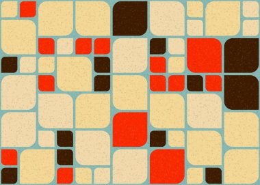 Soyut Geometrik Desen üretken hesaplama sanatı çizimi 