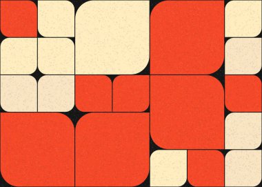 Soyut Geometrik Desen üretken hesaplama sanatı çizimi 