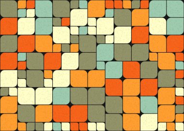 Soyut Geometrik Desen üretken hesaplama sanatı çizimi 