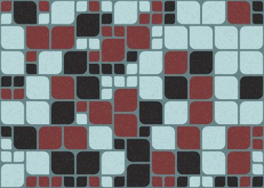 Soyut Geometrik Desen üretken hesaplama sanatı çizimi 