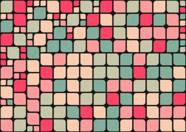 Soyut Geometrik Desen üretken hesaplama sanatı çizimi 