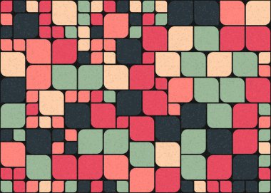 Soyut Geometrik Desen üretken hesaplama sanatı çizimi 