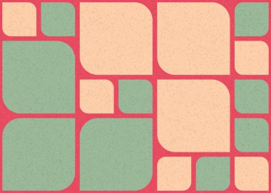 Soyut Geometrik Desen üretken hesaplama sanatı çizimi