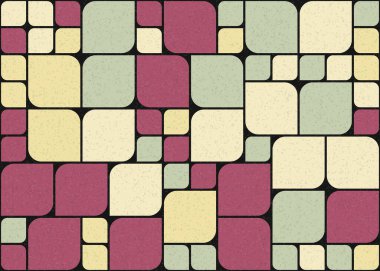 Soyut Geometrik Desen üretken hesaplama sanatı çizimi 