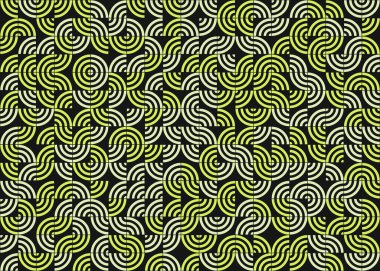 Soyut Geometrik Desen Üretken hesaplama sanatı, vektör illüstrasyonu