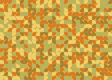 Soyut Geometrik Desen üretken hesaplama sanatı çizimi 