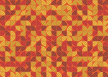 Soyut Geometrik Desen üretken hesaplama sanatı çizimi 