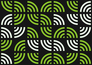 Soyut Geometrik Desen üretken hesaplama sanatı çizimi 