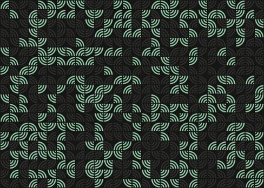 Soyut Geometrik Desen üretken hesaplama sanatı çizimi 