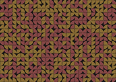 Soyut Geometrik Desen Üretken hesaplama sanatı, vektör illüstrasyonu