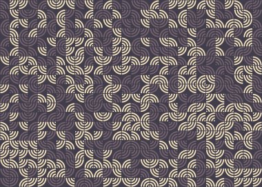 Soyut Geometrik Desen üretken hesaplama sanatı çizimi 