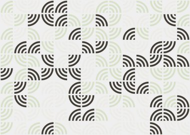 Soyut Geometrik Desen üretken hesaplama sanatı çizimi 