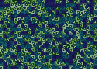 Soyut geometrik hesaplama deseni, vektör illüstrasyonu 