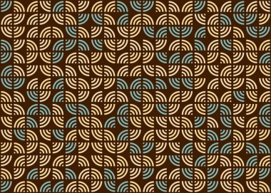 Soyut geometrik hesaplama deseni, vektör illüstrasyonu 