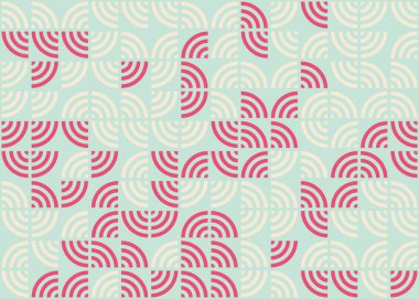 Soyut Geometrik Desen üretken hesaplama sanatı çizimi  