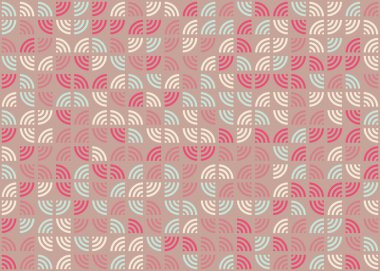 Soyut Geometrik Desen üretken hesaplama sanatı çizimi 