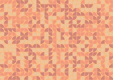 Soyut Geometrik Desen Üretken hesaplama sanatı, vektör illüstrasyonu