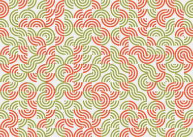 Soyut Geometrik Desen Üretken hesaplama sanatı, vektör illüstrasyonu