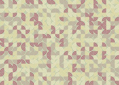 Soyut Geometrik Desen üretken hesaplama sanatı çizimi 